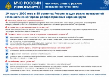 МЧС России информирует: ответственность граждан при нарушении режима самоизоляции