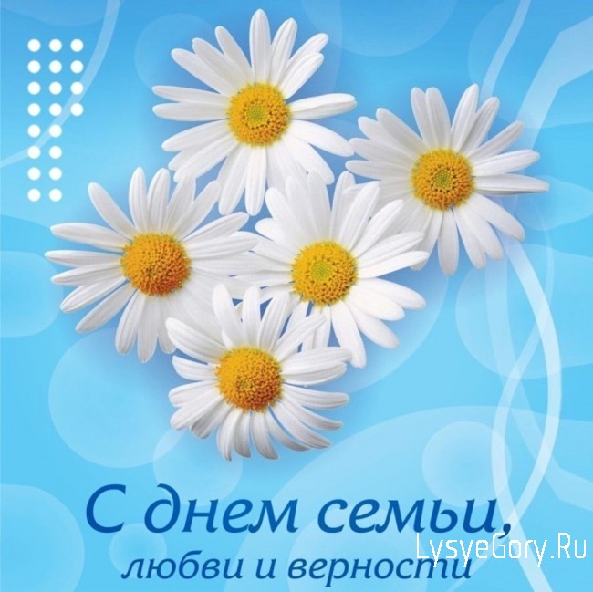 
Поздравление главы Лысогорского муниципального района В.А. Фимушкиной с Днём семьи, любви и вернос