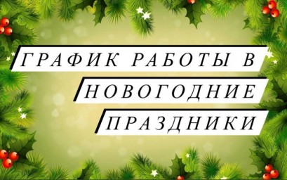 
Режим работы ГУЗ СО &laquo;Лысогорская РБ&raquo; в праздничные дни Нового года и Рождества.
