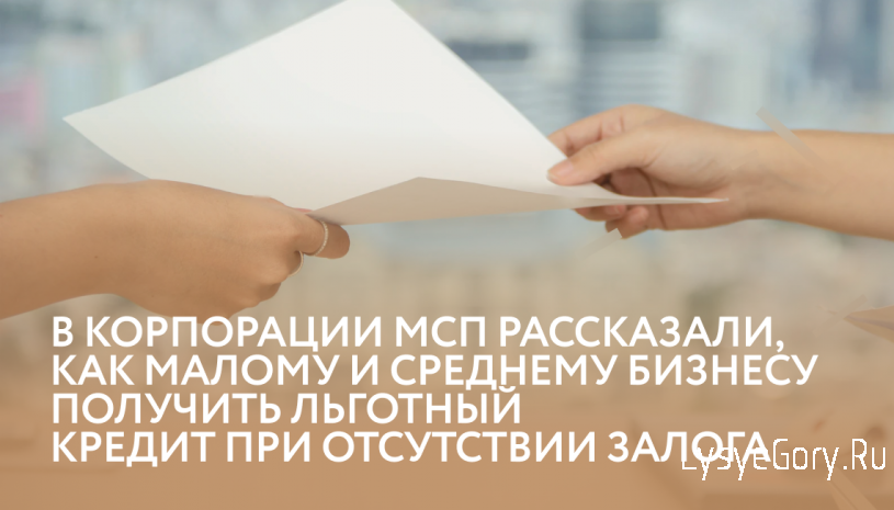 В Корпорации МСП рассказали, как малому и среднему бизнесу получить льготный кредит при отсутствии
В Корпорации МСП рассказали, как малому и среднему бизнесу получить льготный кредит при отсутствии
