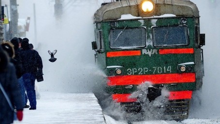 Снегопад. На два дня отменена электричка из Аткарска в Лысые Горы